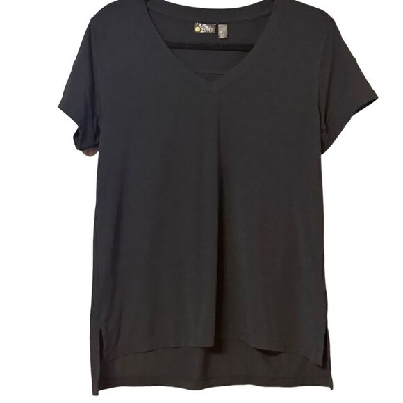 Zella Black V-Neck Top Size Small S 📦 - Picture 8 of 8